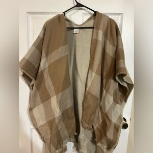 Poncho style cardigan